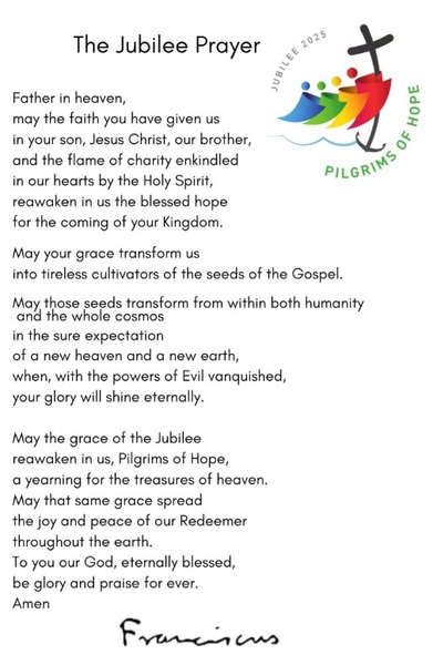Week 6 POPEs Jubilee Prayer